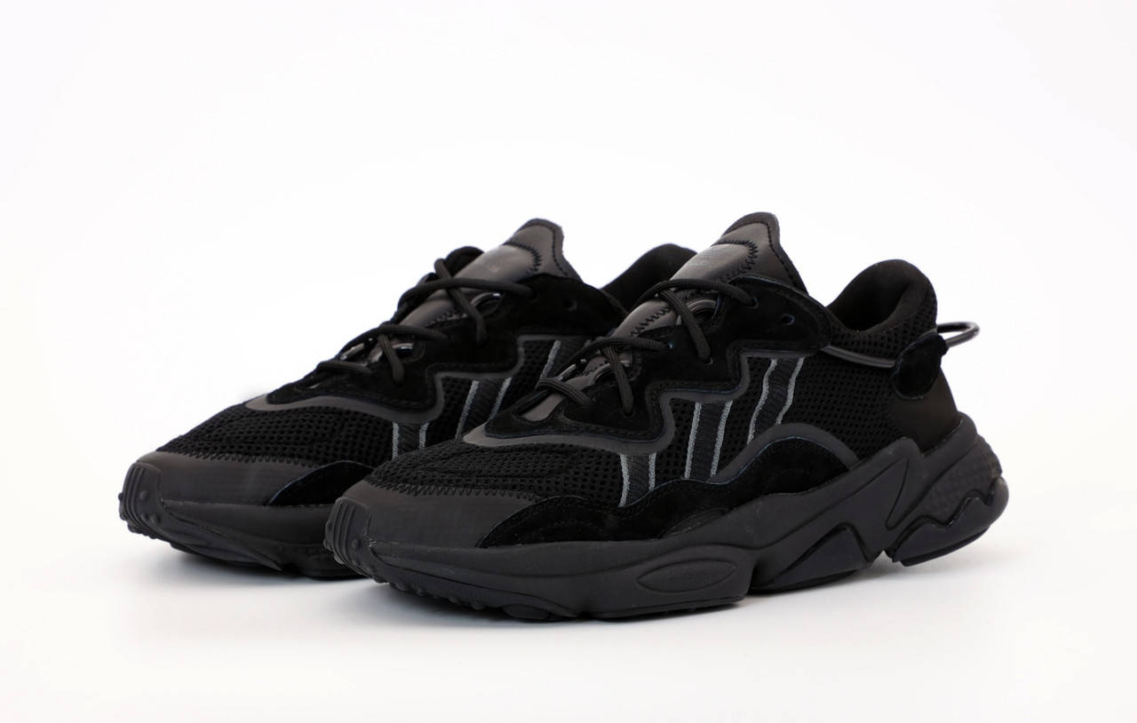 

Мужские кроссовки Adidas Ozweego Black, мужские кроссовки адидас озвиго, чоловічі кросівки Adidas Ozweego, Черный