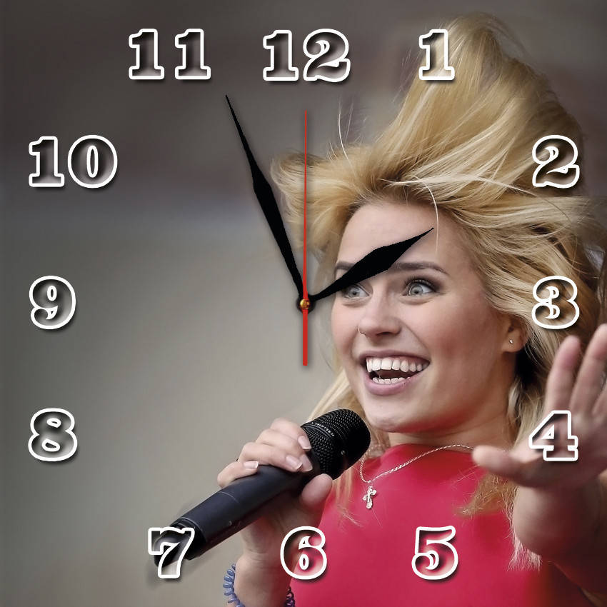 

Настенные часы на стекле "Фото" кварцевые