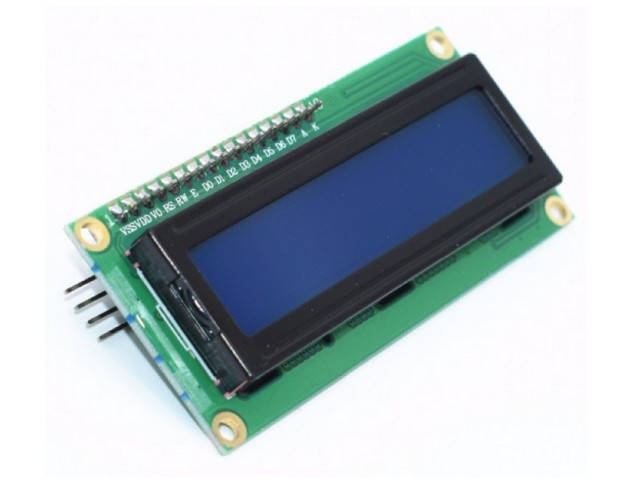 

LCD1602 дисплей 16x2 с синей подсветкой с i2c модулем