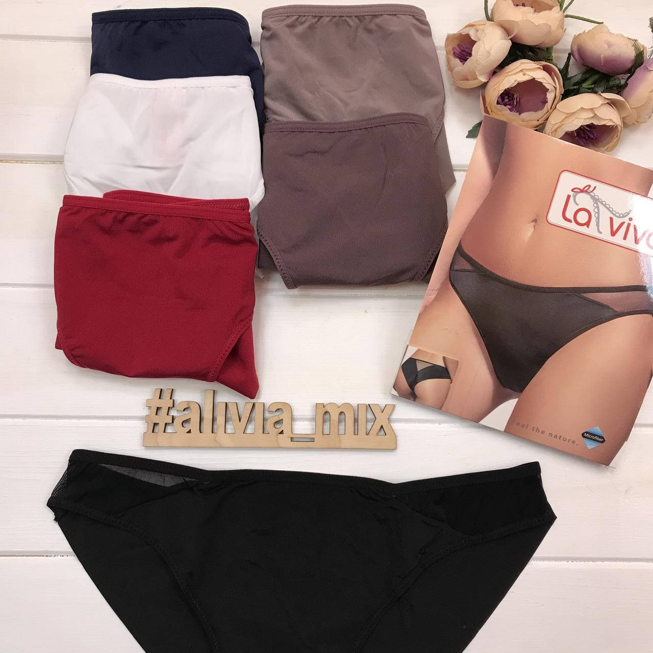 

Трусики из микрофибры американки La vivas Чёрный, L