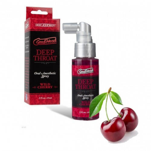 

Спрей для минета Doc Johnson Wild Cherry 59 мл для глубокого минета, вкус вишня, для орального секса