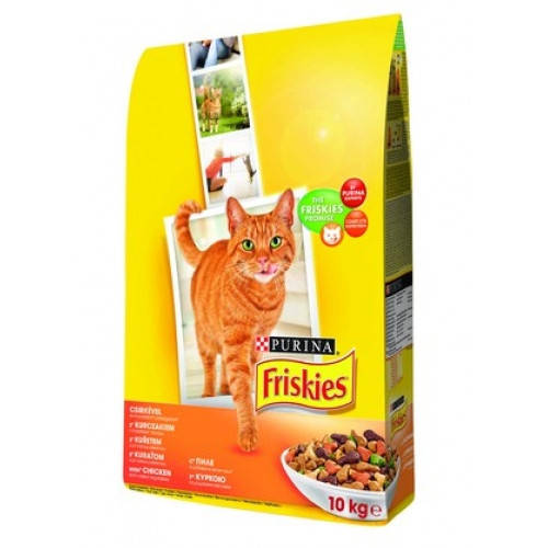 

Сухой корм Friskies для кошек, с курицей, печенью и овощами 10КГ