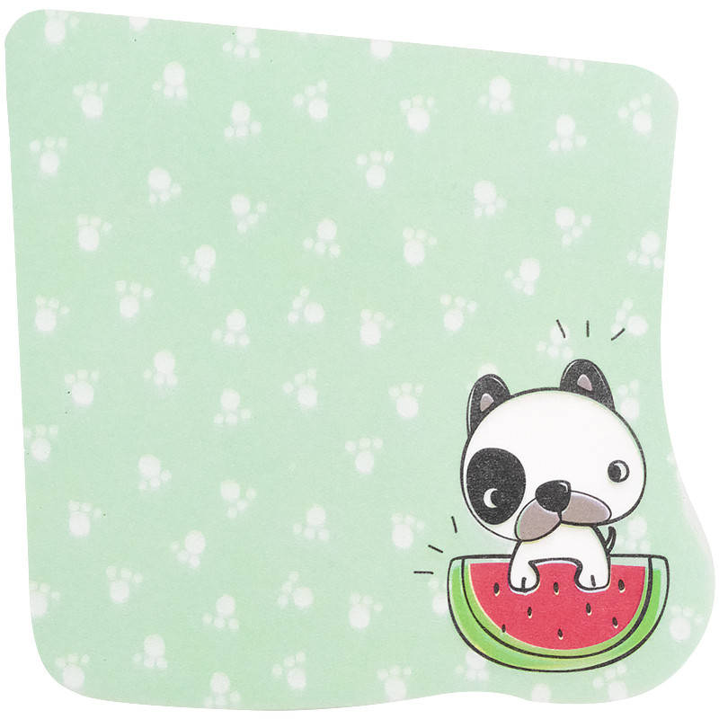

Блок бумаги с липким слоем, 70х70 мм, 50 л. Dog Watermelon
