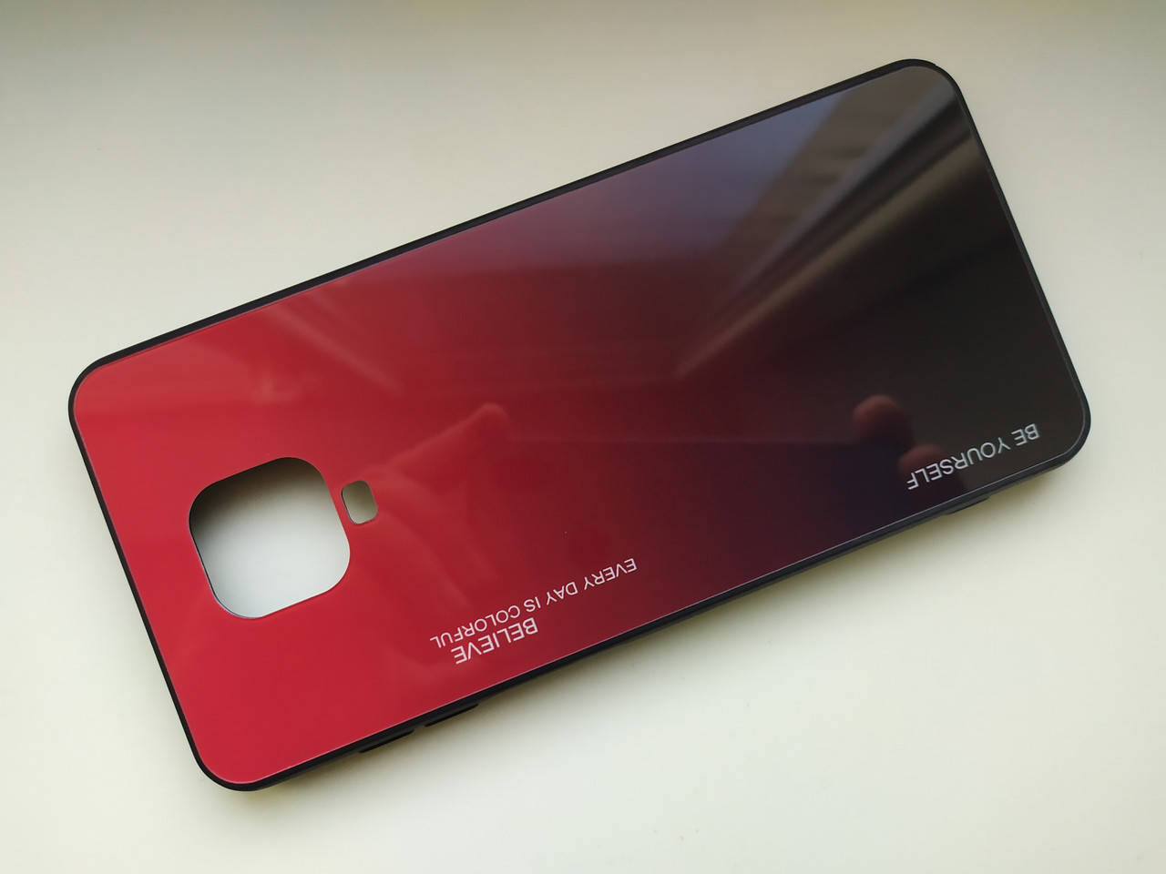 

Чехол градиент стеклянный для Xiaomi Redmi Note 9s Redmi Note 9 pro, Красный