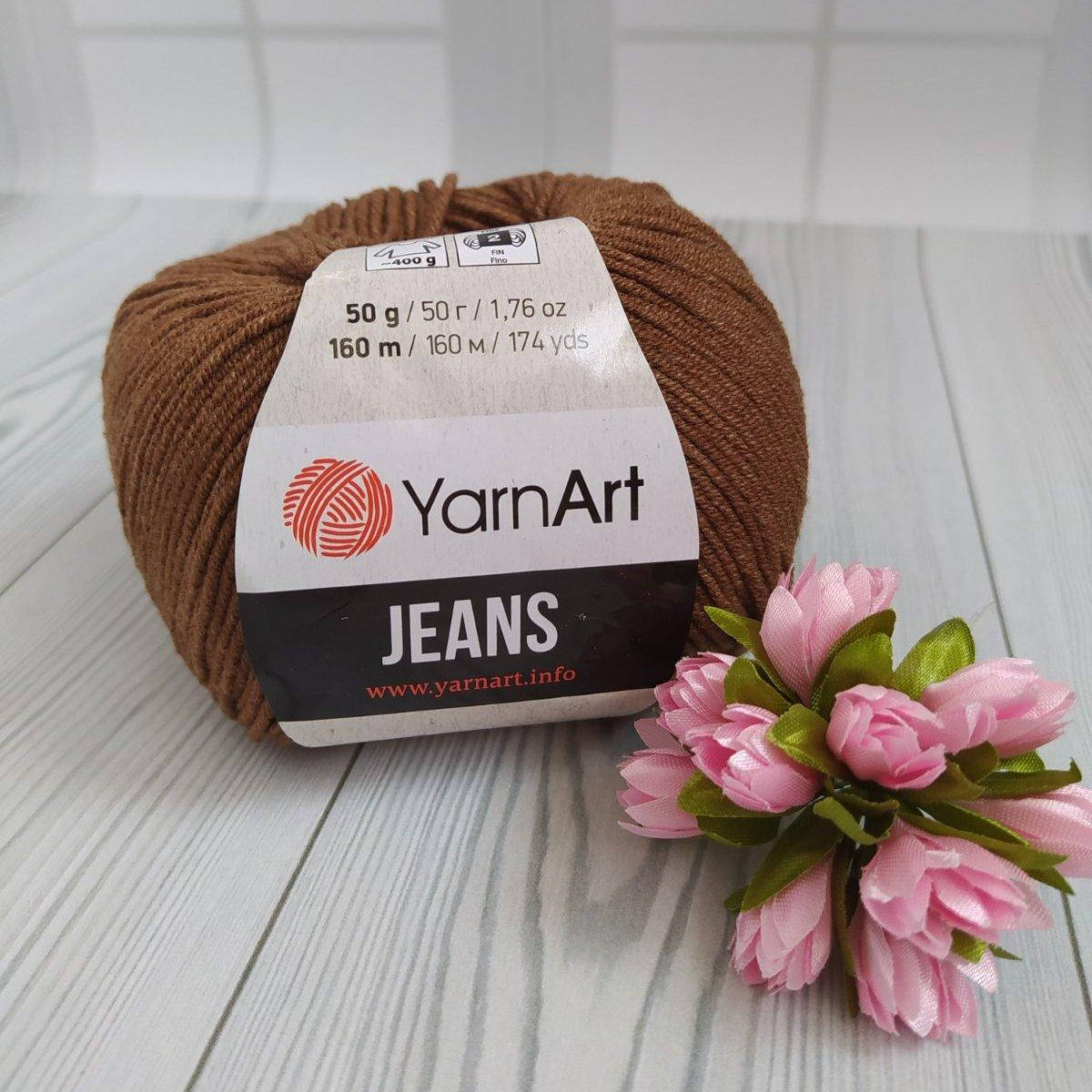 

YarnArt Jeans (№40) світло коричневий, Коричневый
