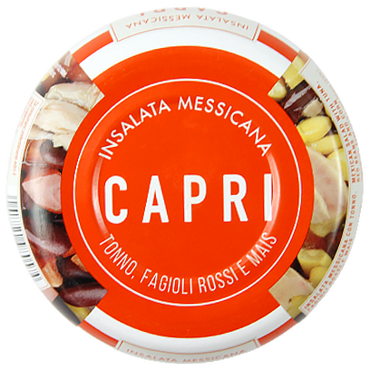 

Салат з тунця Капрі мексиканський Capri mexicana 250g 24шт/ящ (Код : 00-00006378)