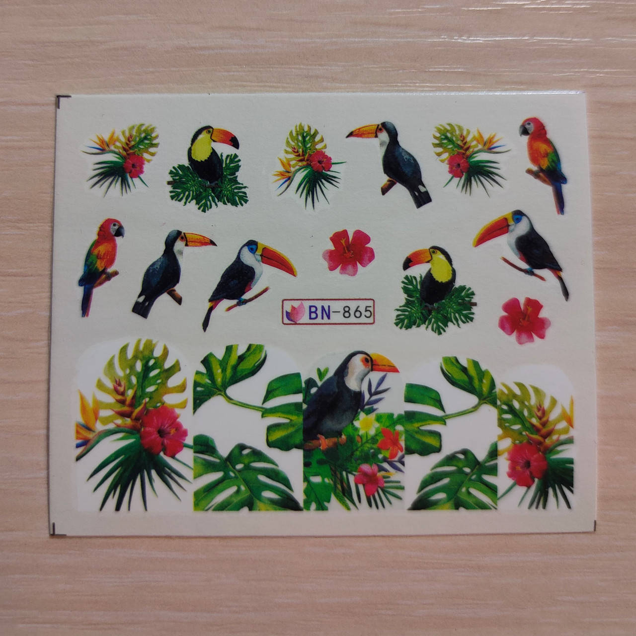 

Водные наклейки слайдеры Птицы, Разные цвета