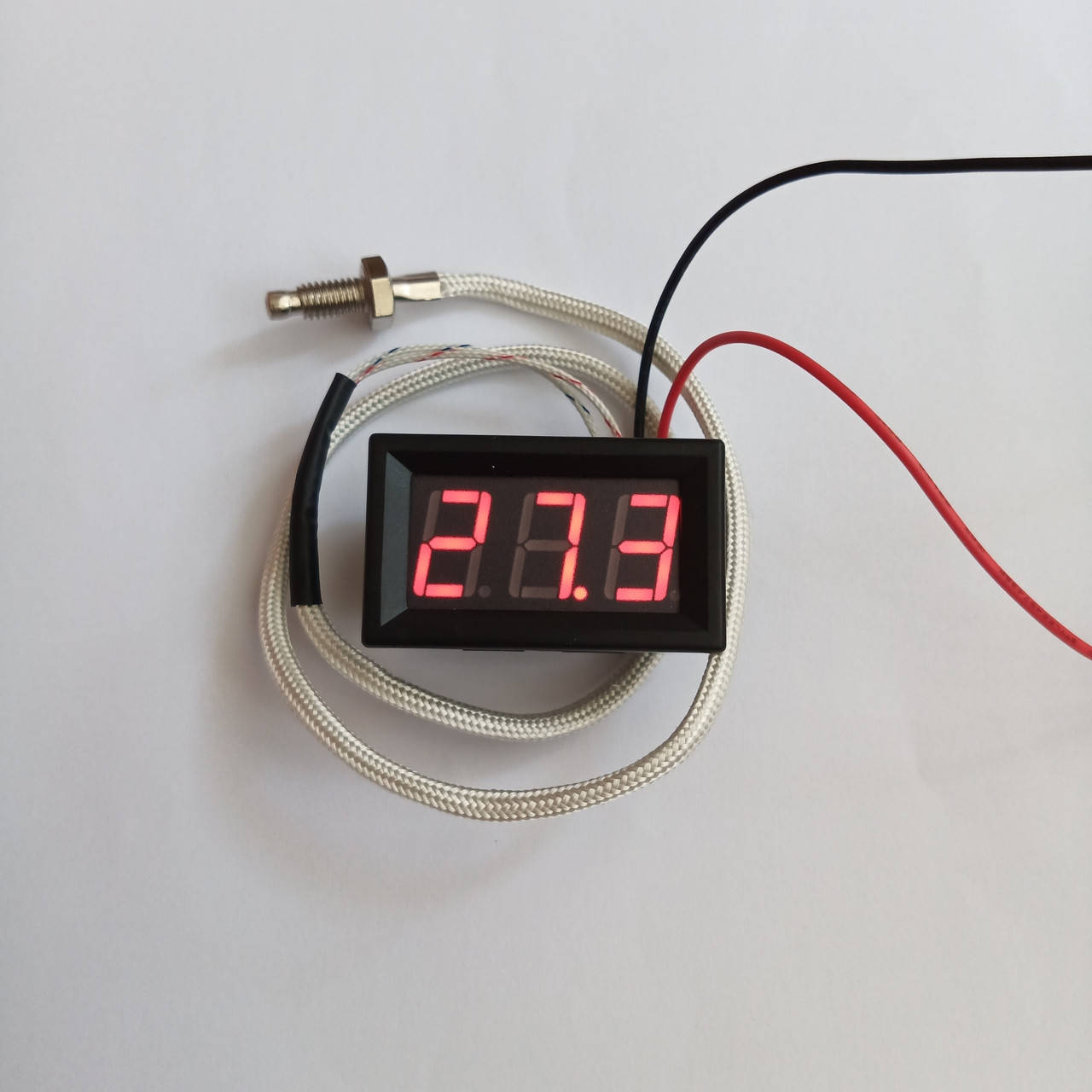 

Термометр электронный (градусник цифровой) 5-12 VDC, -30..+800°C встраиваемый