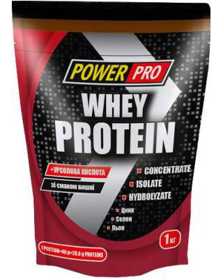 

Протеин Power Pro Whey Protein, 1 кг Вишня в шоколаде