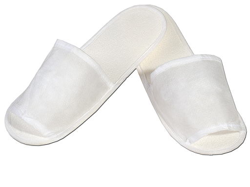 

Одноразовые флизелиновые тапочки для отелей, цвет в ассортименте, в упаковке 100 пар (ZF-033), Белый