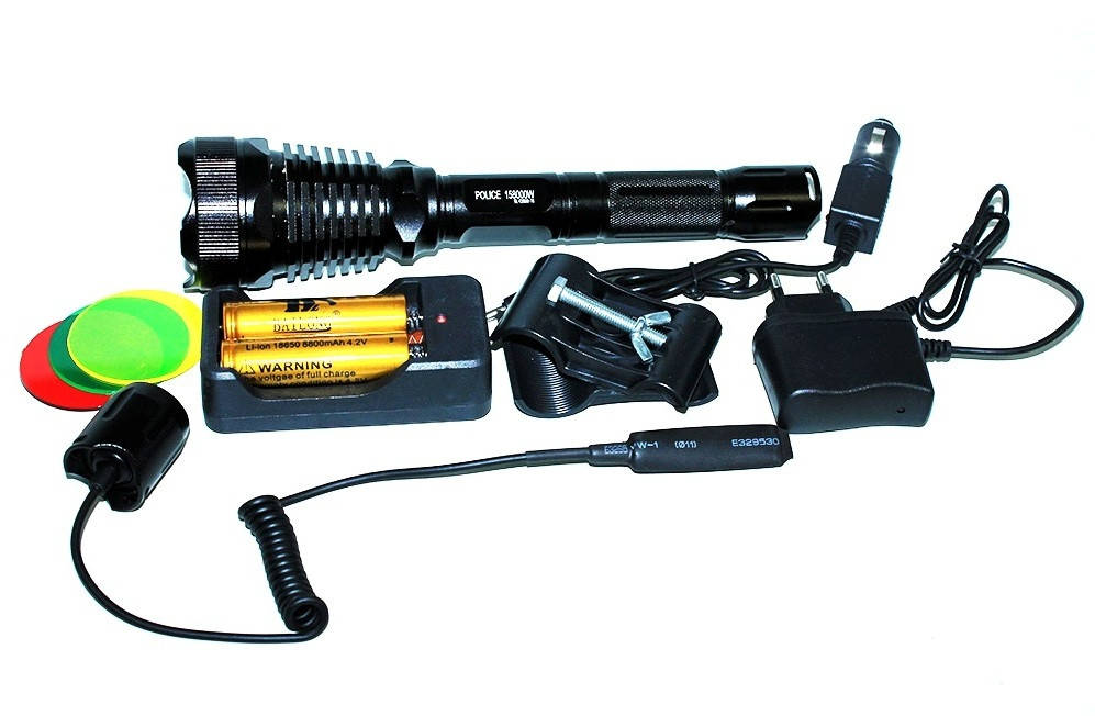 

Фонарик тактический Police BL - Q 2800 (охотничий), Черный