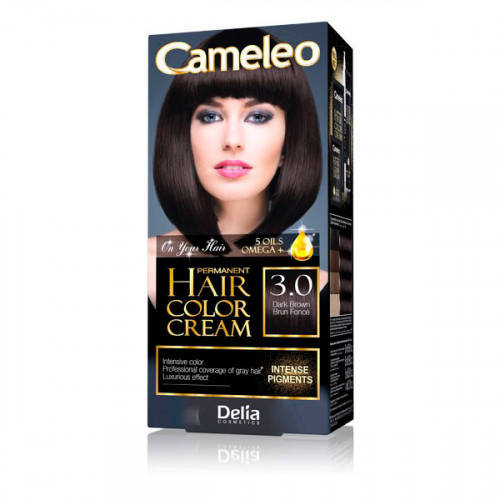 

CAMELEO Краска для волос OMEGA plus с маслом Арганы 3.0 Темно-коричневый