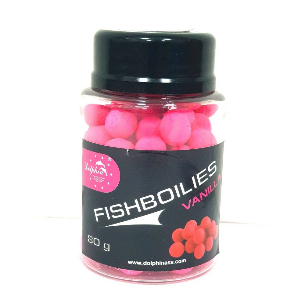 

Бойлы тонущие Fishboilies Dolphin Ваниль 10 мм 80 гр