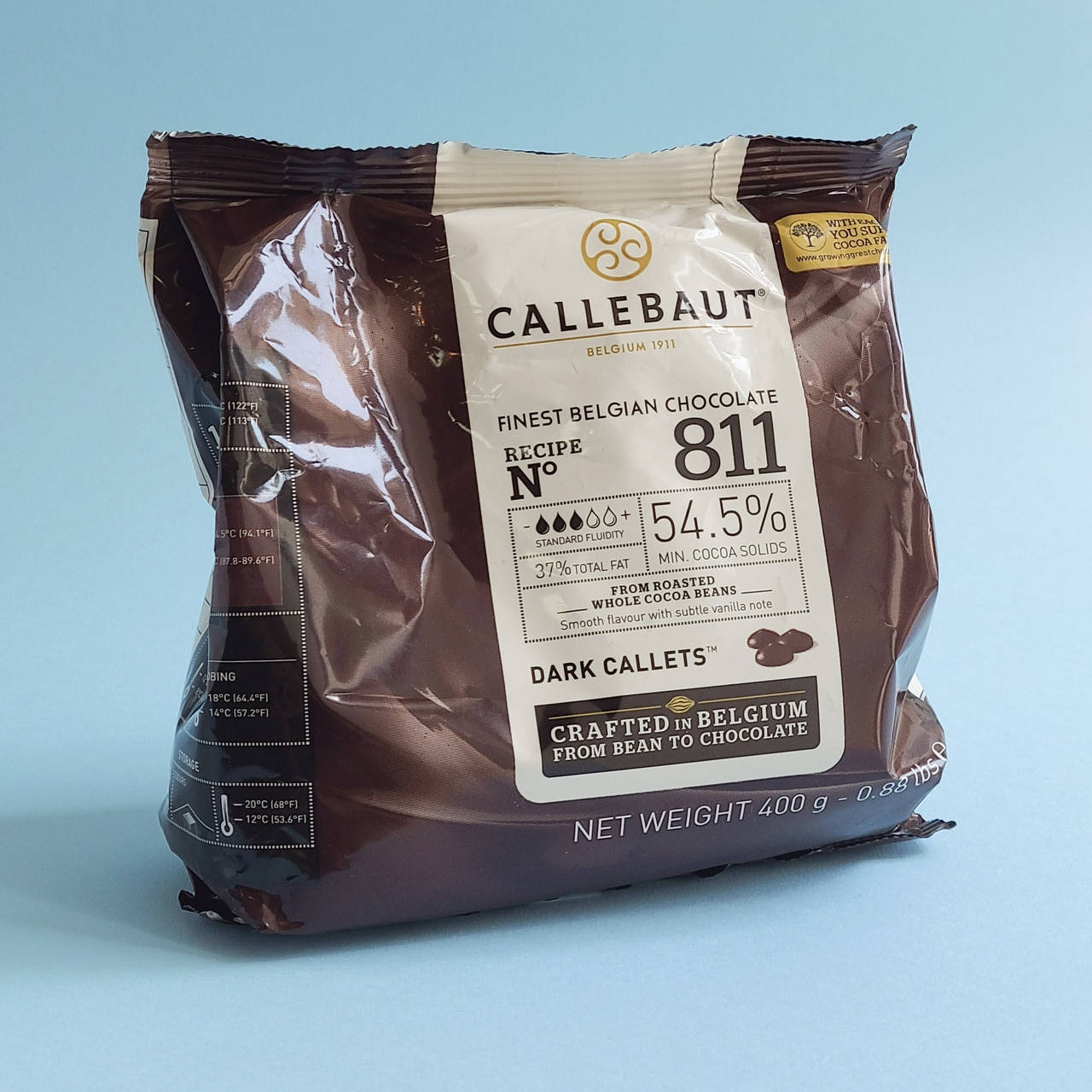 

Шоколад черный Callebaut 54.5% 400 гр