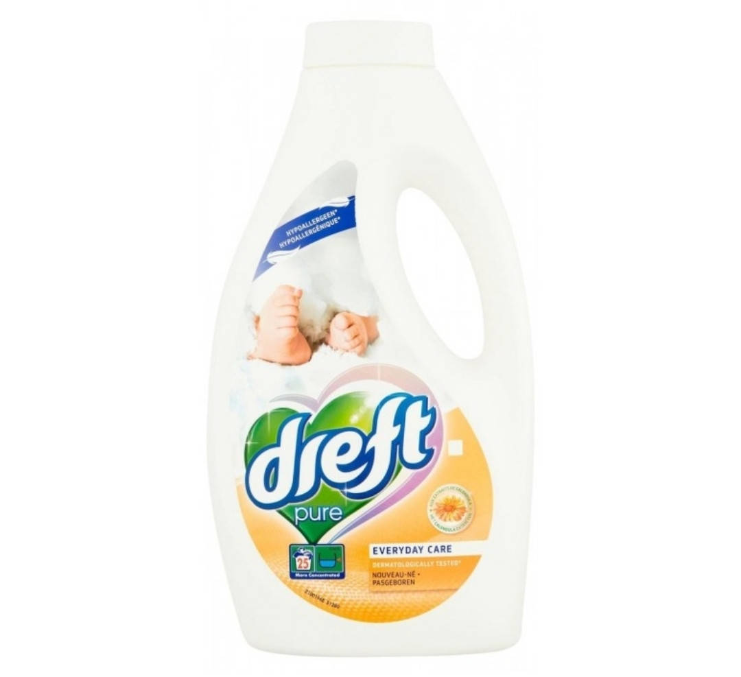 

Гель для стирки детского белья Dreft Pure Everyday Care, 1.375 мл (25 стирок