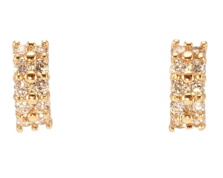 

Серьги Xuping Позолота 18K гвоздики (пусеты) "Дуги с инкрустацией цирконием"