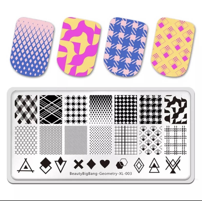 

Пластина для стемпинга beauty big bang geometry 003
