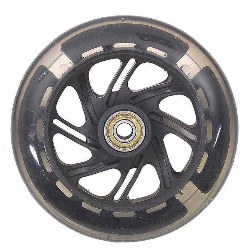 

Колесо для 3-х колесного самоката MAXI YT- 74009/113 (100) материал PU, цвет черный, со светом, 120