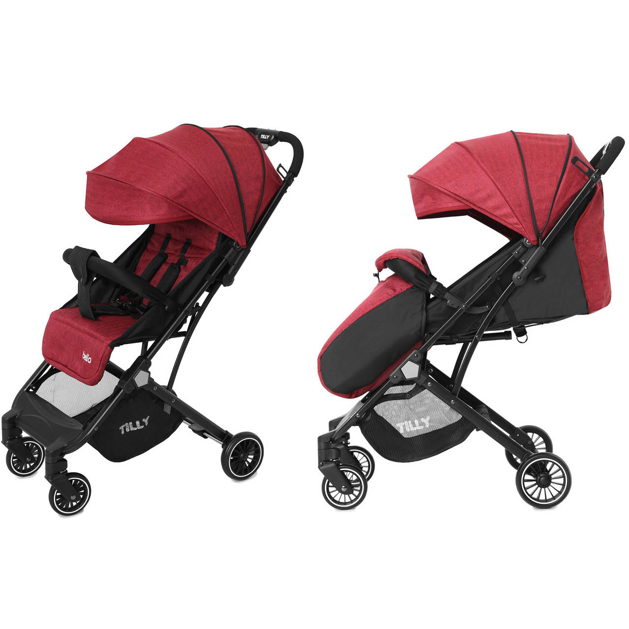 

Коляска прогулочная Tilly Bella T-163 Brick Red +дождевик S, Красный