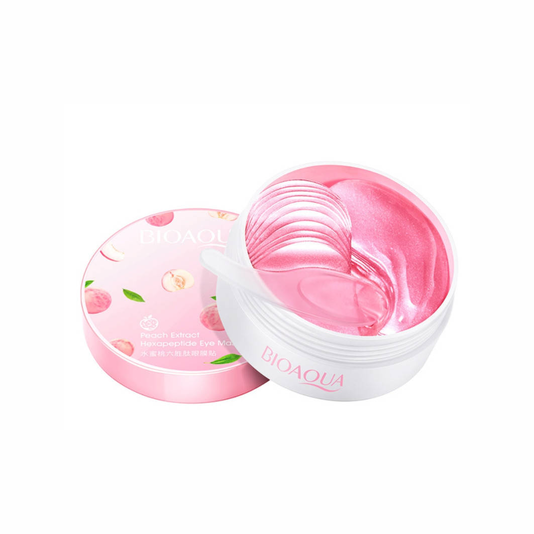 

Гидрогелевые патчи с экстрактом персика Bioaqua Peach Extract Hexapeptide Eye Mask