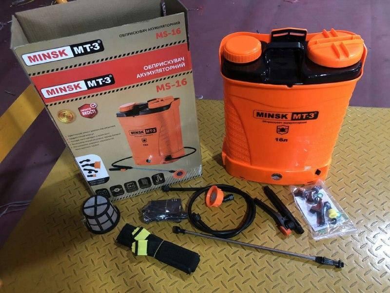 

Опрыскиватель аккумуляторный Minsk MT-3 MS-16, 16 литров, 15 А*час