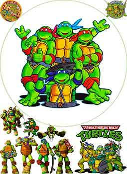 

Вафельная картинка "Черепашки Ниндзя"