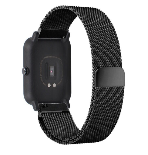 

Ремешок Milanese для Xiaomi AMAZFIT Bip / 20 мм миланская петля Black (Черный)