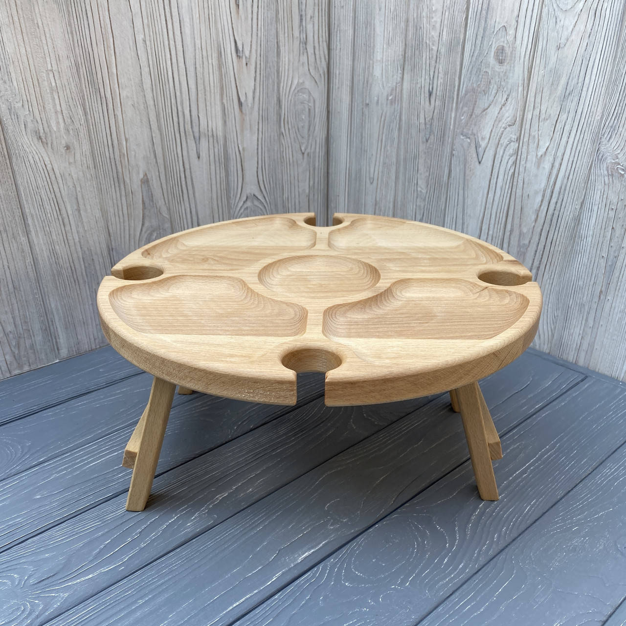 

Винный Столик на ножках из Натурального Дерева, Бук, 35х17 см