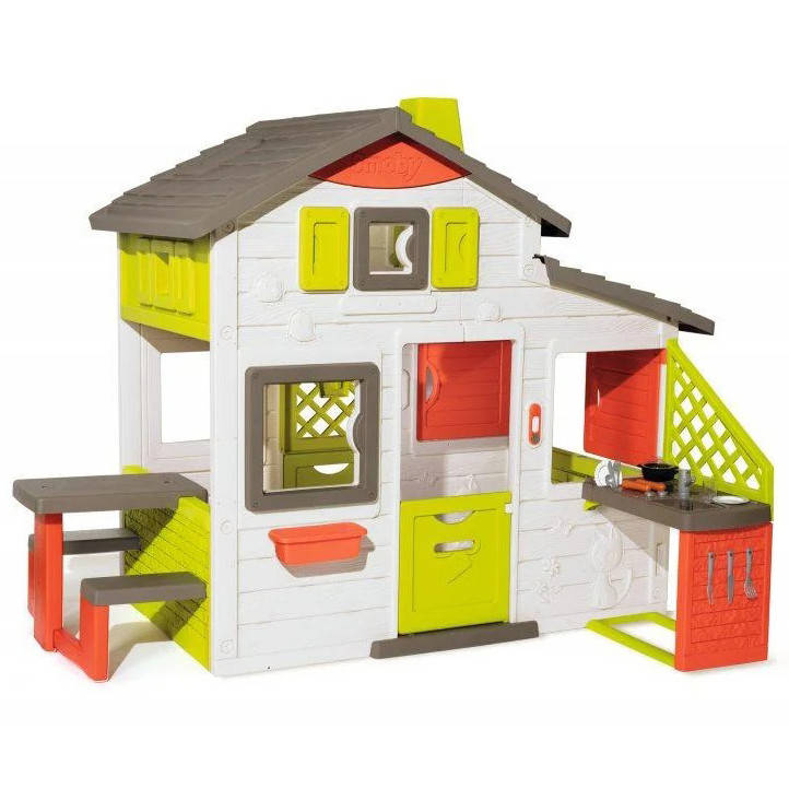 

Большой детский игровой домик Smoby Neo Friends House с кухней и звонком для детей