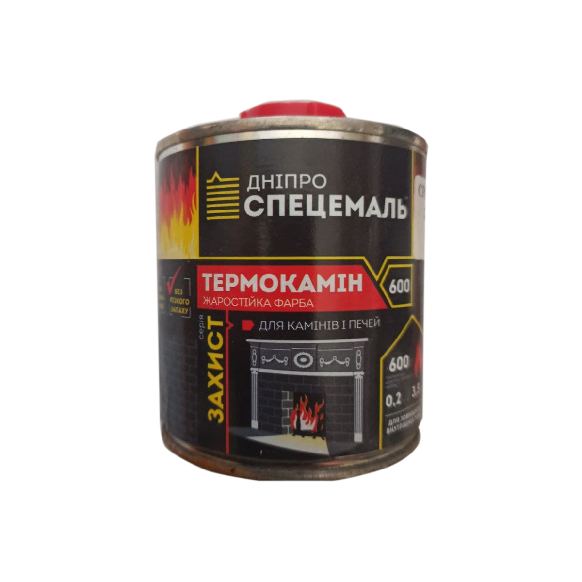 

Жаростойкая эмаль КО-818 +600°С "Днепр Спецэмаль" серебро 0.2л