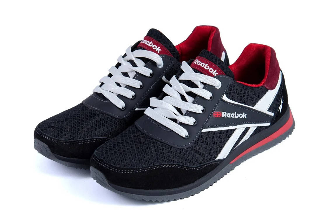 

Мужские кроссовки рибок reebok черн сетка 43, Синий
