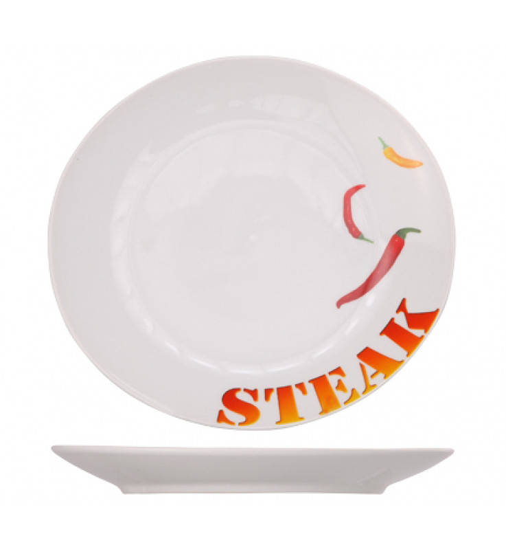 

Тарелка для стейка 26 см, Белая (Cosy&Trendy) Deco Steak 681175, Белый