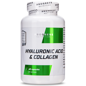 

Гиалуроновая кислота Progress Nutrition Hyaluronic Acid & Collagen (60 капсул.)