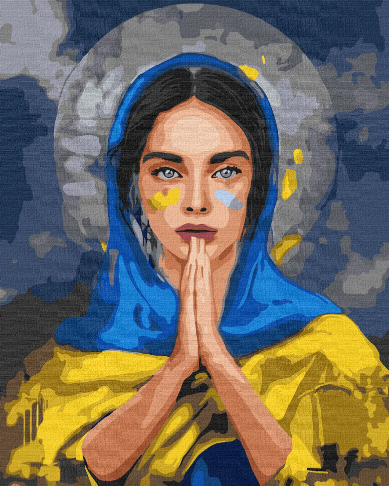 

Картина по номерам "Молитва за Украину" Идейка KHO4857 40х50 см от LamaToys