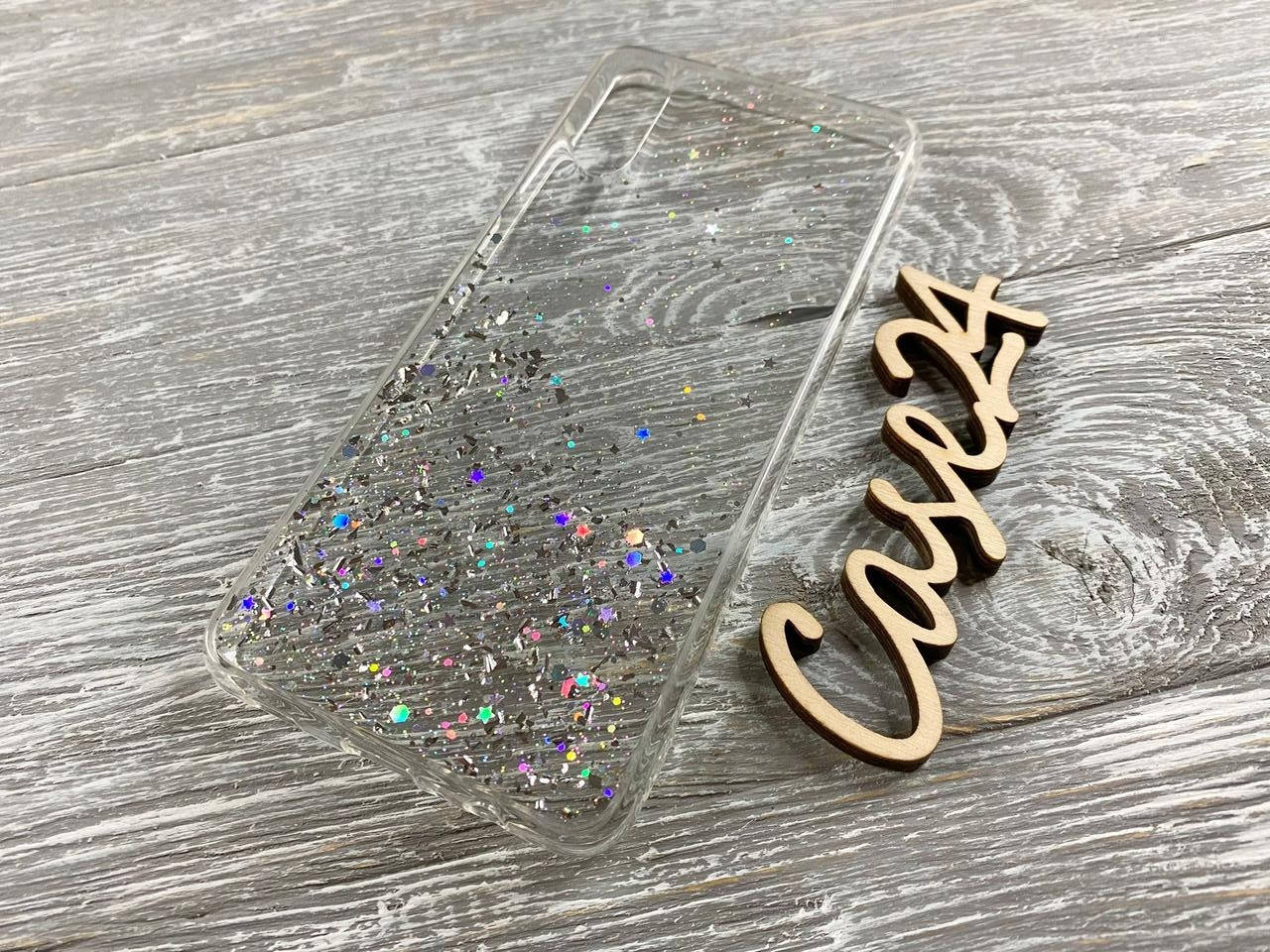 

TPU чехол Star Glitter для Samsung Galaxy A02 прозрачный, Разные цвета