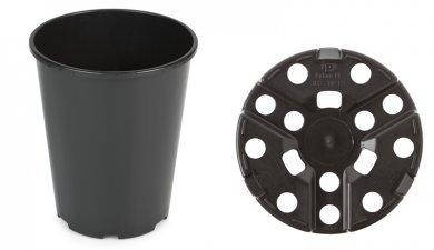 

Горшок для роз круглый литой 4 л черный