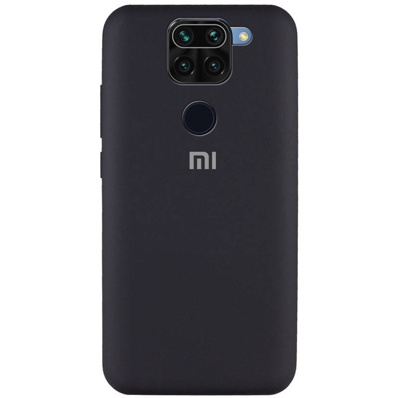 

Чехол на Xiaomi Redmi Note 9 Silicone Cover Full Protective (AA) чёрный, Черный