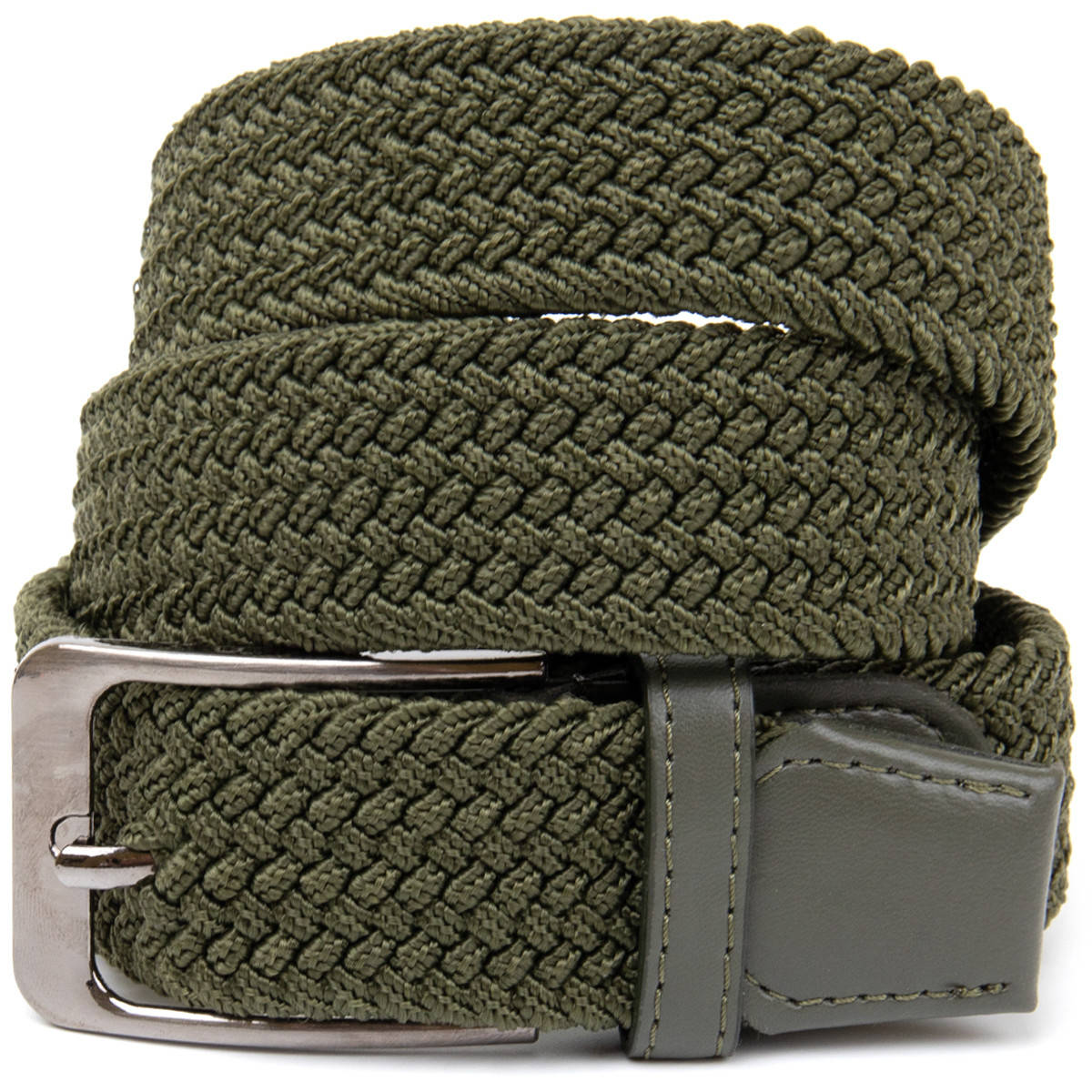 

Мужской текстильный ремень Vintage 115х3,4 см Оливковый