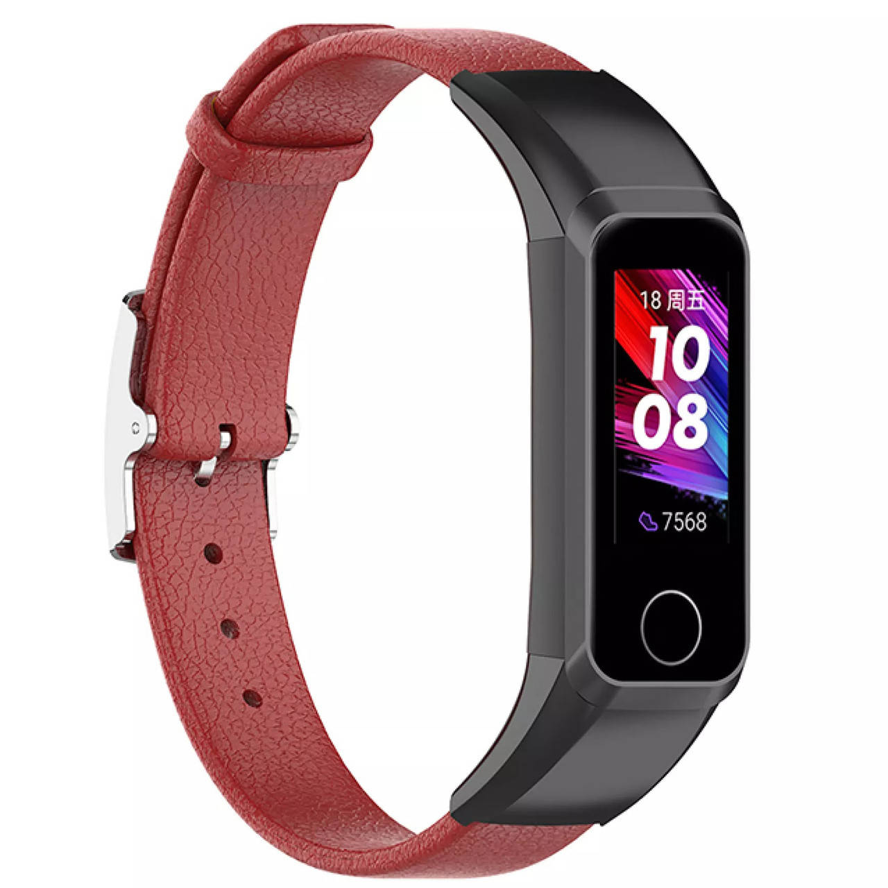 

Ремешок Leather Strap для Huawei Band 4 / Honor Band 5i Red