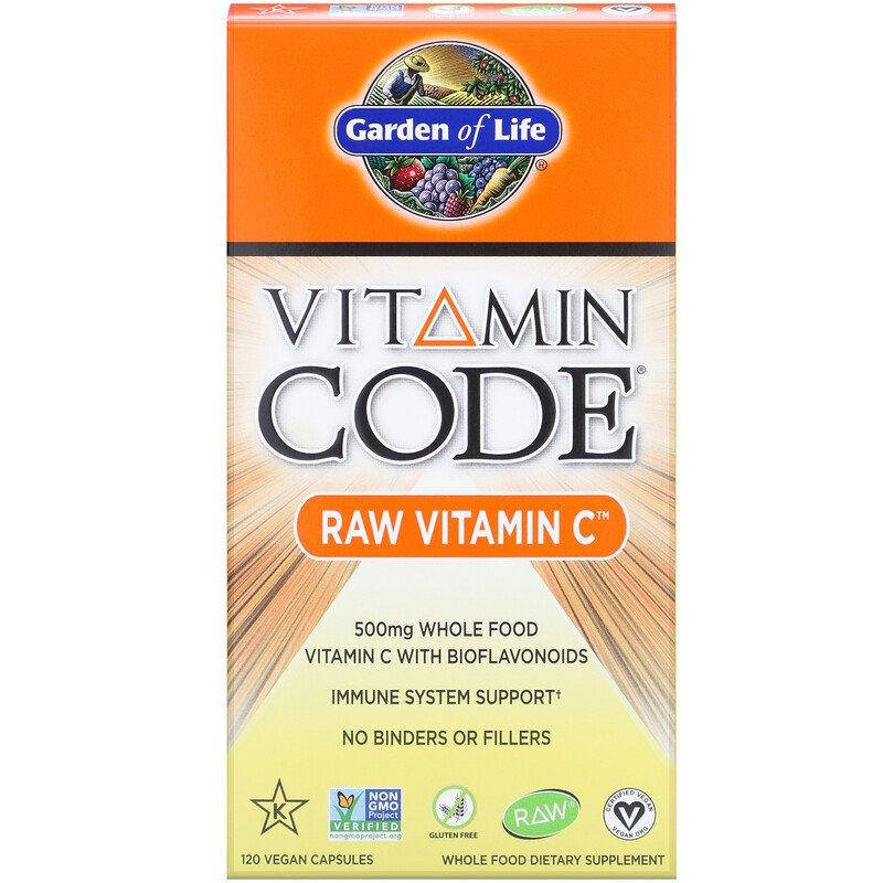 

Garden of Life Vitamin Code Raw Vitamin C 500 mg 120 капсул брак упаковки