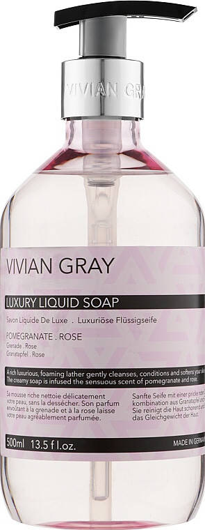 

Кремове рідке мило Vivian Gray Modern Pastel Pomegranate & Rose 500 мл