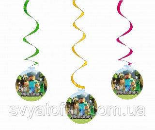 

Подвеска-спираль Майнкрафт 5шт/уп