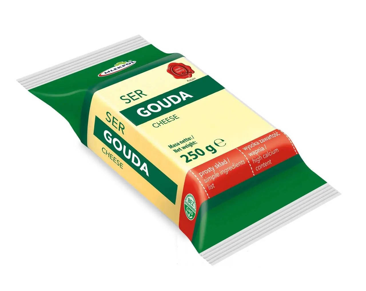 

Сыр Твердый Ser Gouda Mlekpol Млекпол Гауда 250 г Польша