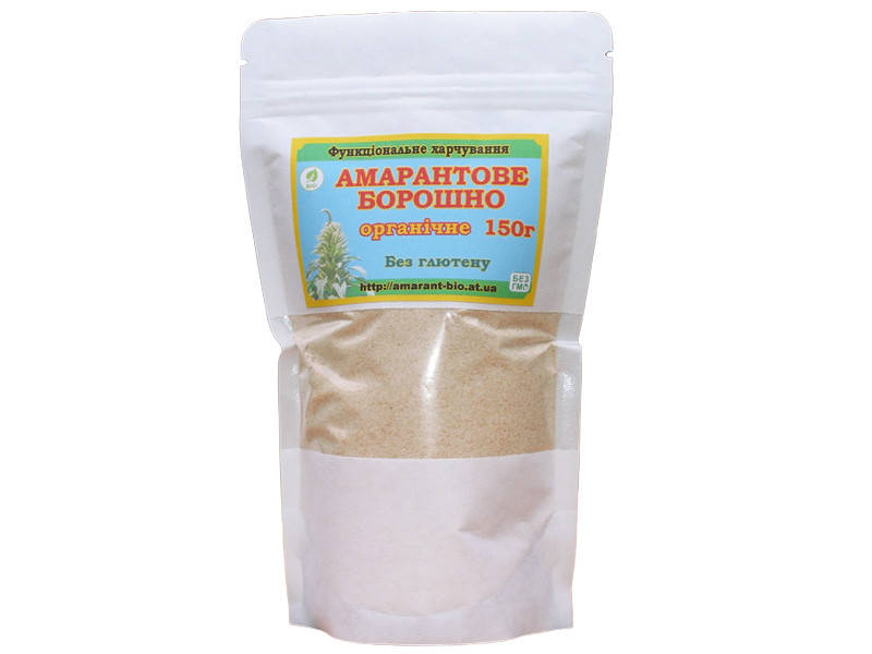 

Безглютеновая цельнозерновая амарантовая мука (150 г)