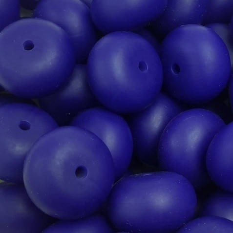 

Абакус бусина силиконовая Синий тёмный