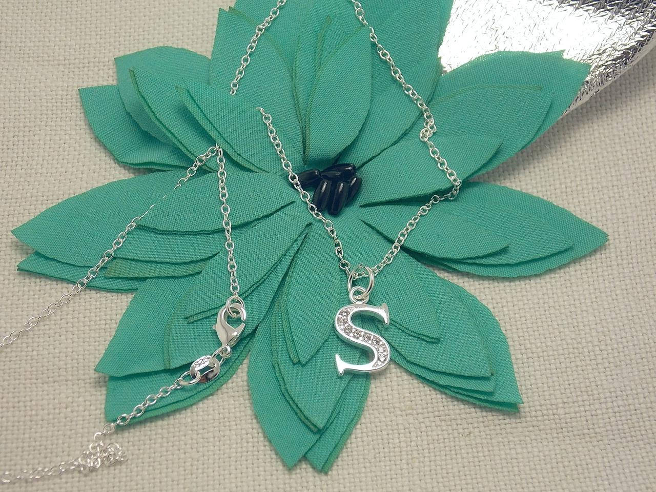 

Подвеска Буква S покрытие серебро