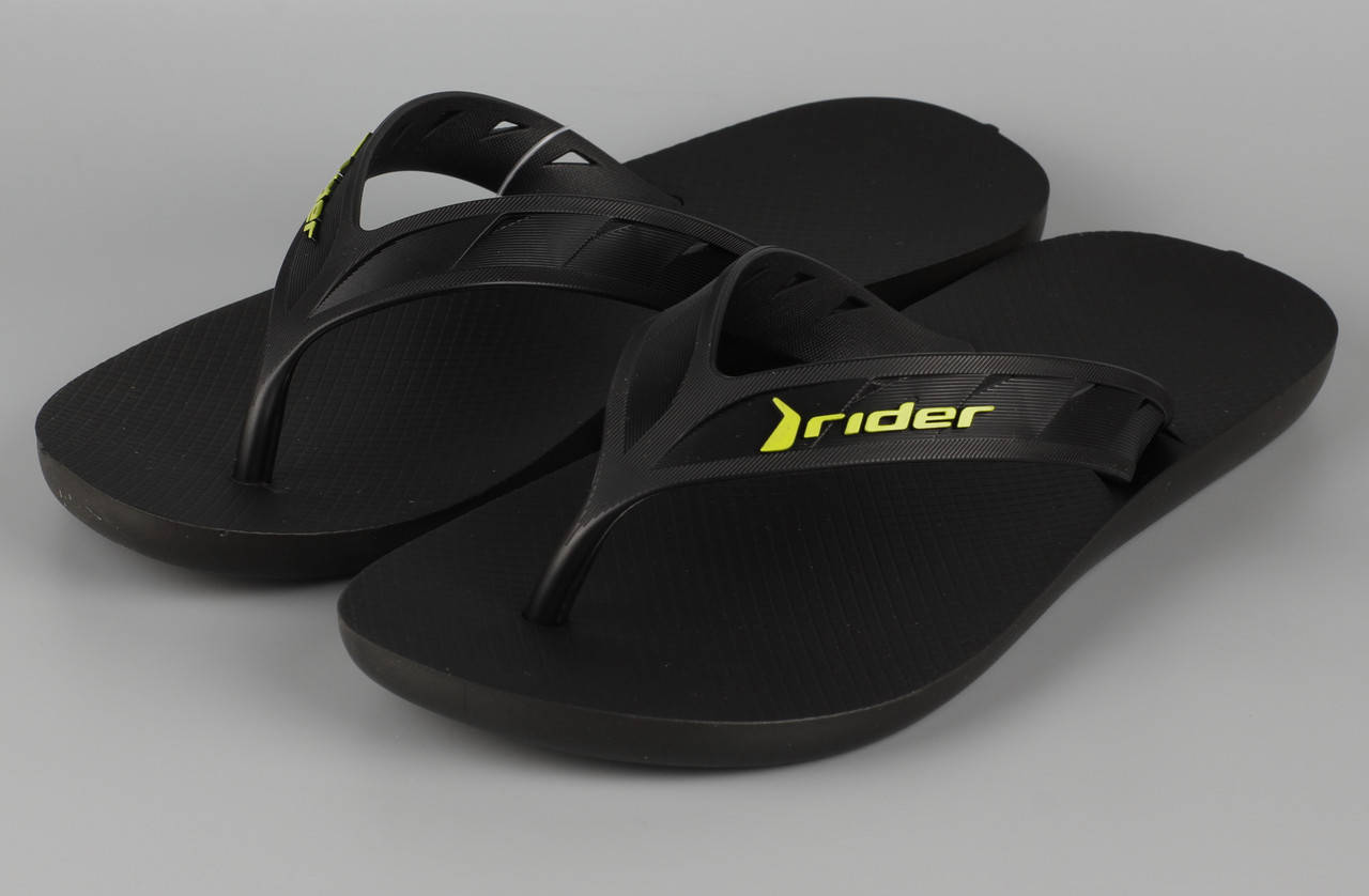 

Вьетнамки мужские Rider Street Thong AD 11573-20766 Black.Black Райдер Размеры 41.42 45.46 маломеры, Черный