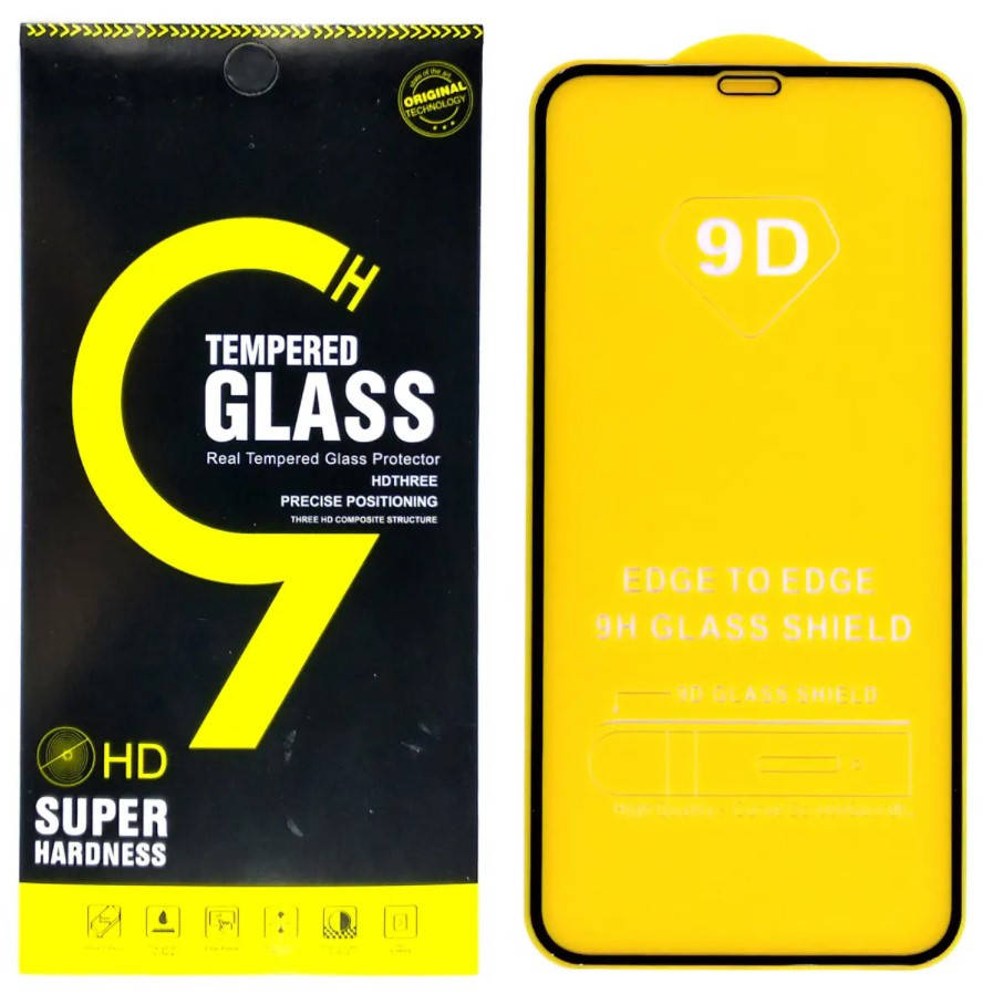 

Защитное стекло 9D для Apple iPhone 11 (Черный)