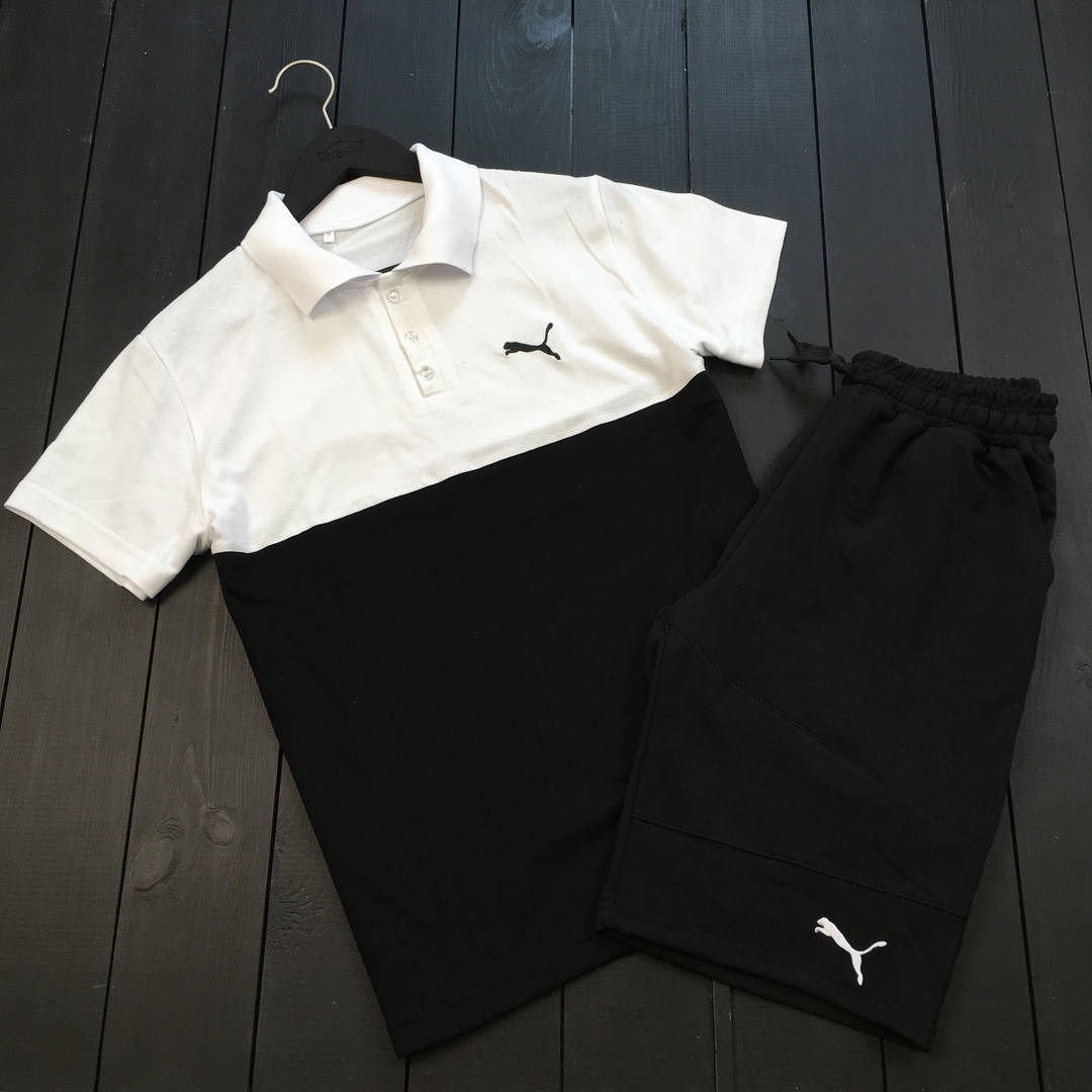 

Спортивный костюм летний Puma Пума летний комплект футболка поло и шорты