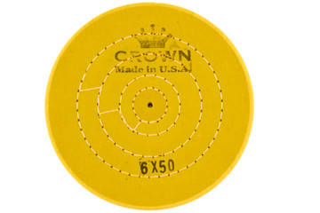 

Круг муслиновый CROWN желтый d-150 мм, 50 слоёв